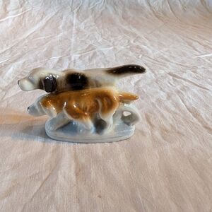 2/16$ Ceramic Dog Figurine - Brown and Black